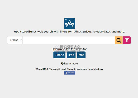 TheAppStore:苹果应用筛选式搜索