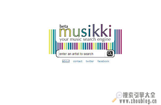 Musikki:在线音乐搜索引擎