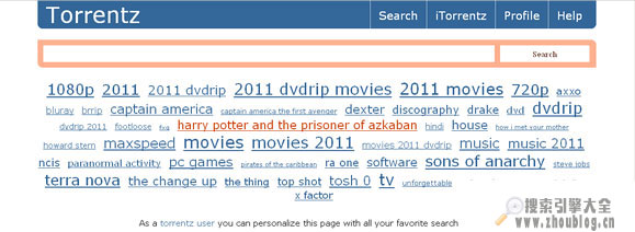 Torrentz:BT资源搜索引擎