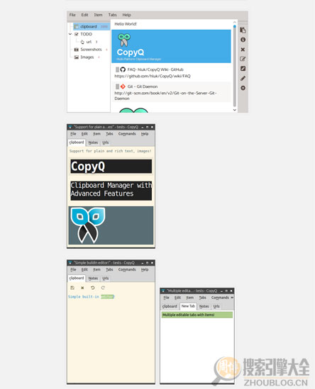 CopyQ:免费开源的便携式剪切编辑工具缩略图2