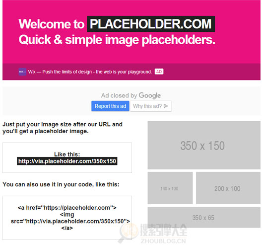 PlaceHold:在线网页占位图片生成工具缩略图