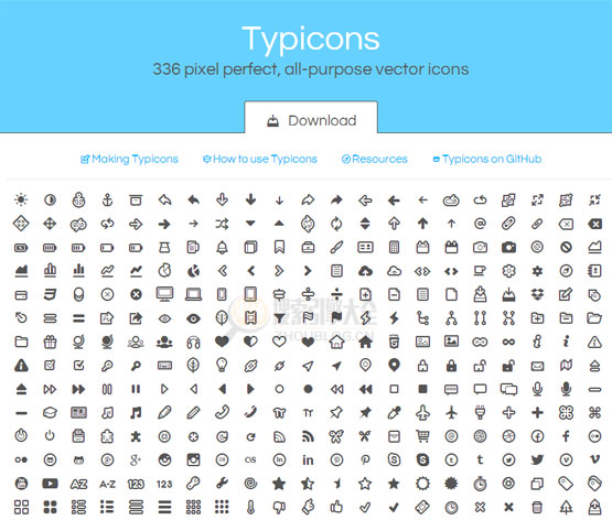 TypIcons:免费全功能型矢量图标缩略图