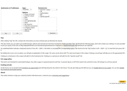 在线Dig命令检测DNS状态工具缩略图