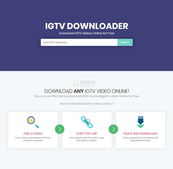IGTVDownloader：在线INS视频下载工具