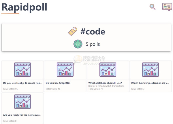 Rapidpoll：在线免费投票统计工具缩略图2