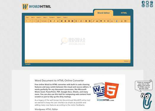 WordHTML网站缩略图