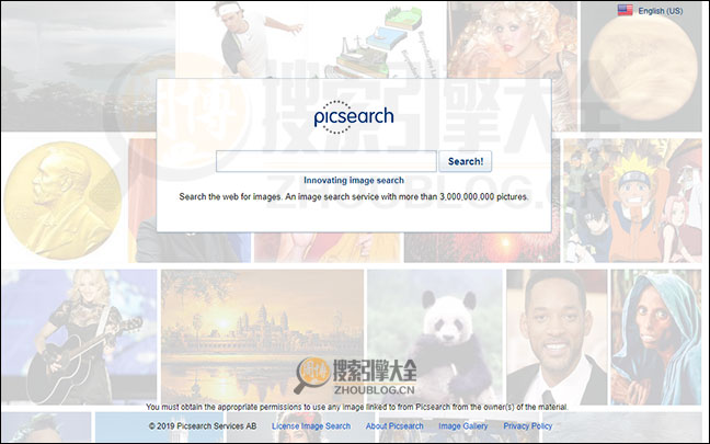 Picsearch 首页缩略图