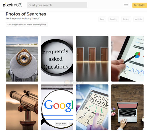 Pixelmob：免费图库聚合搜索引擎SERP