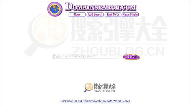 Domain Search首页缩略图