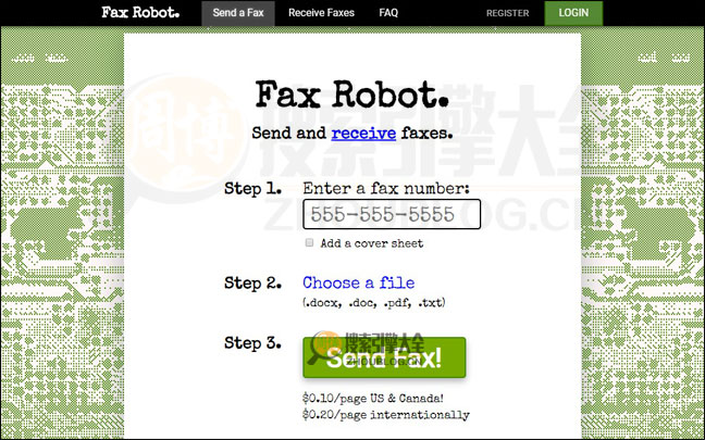 FaxRobot首页缩略图