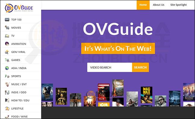 OvGuide：免费搜索在线视频网(美国)