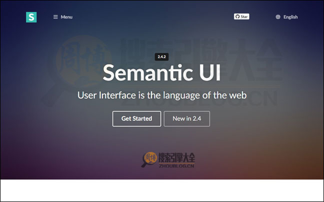 Semantic-ui首页缩略图