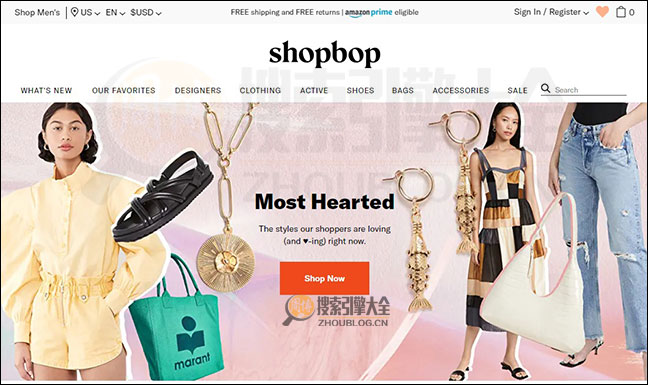 Shopbop：女性的时尚购物网站【美国】