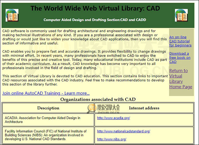 万维网虚拟图书馆搜索结果页面图2