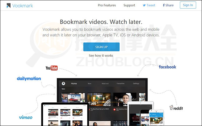 Vookmark：基于浏览器视频书签管理插件【