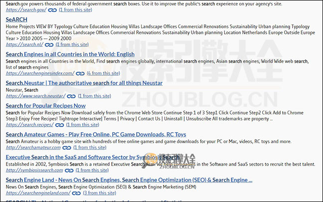 WbSrch搜索结果页面图2
