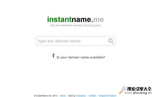 InstantName.me:在线域名查询筛选搜索引擎