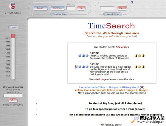 TimeSearch：历史事件搜索引擎【英国】