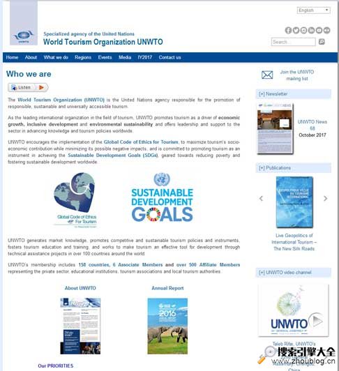 UNWTO:世界旅游组织官方网站缩略图2