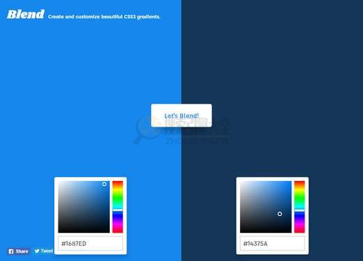 Blend：创建和自定义美丽的CSS3渐变