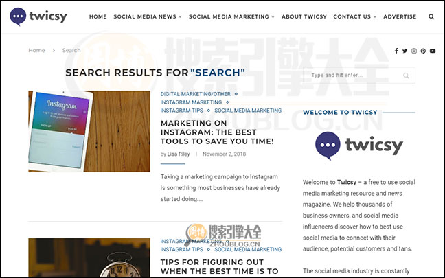 Twicsy 搜索结果页面图