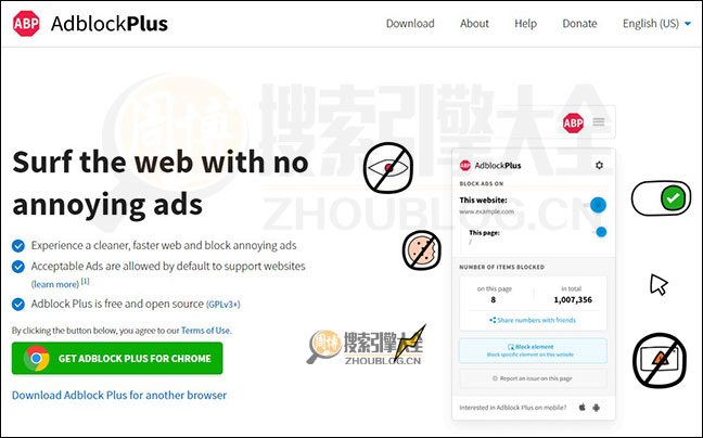 ADblockPlus首页缩略图