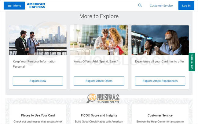 AmericanExpress首页缩略图