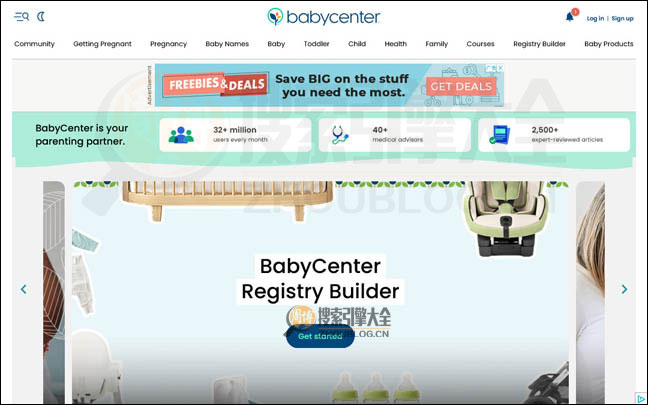 BabyCenter首页缩略图