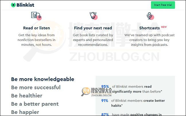 Blinkist首页缩略图2
