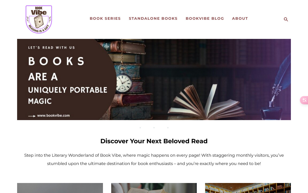 BookVibe首页缩略图