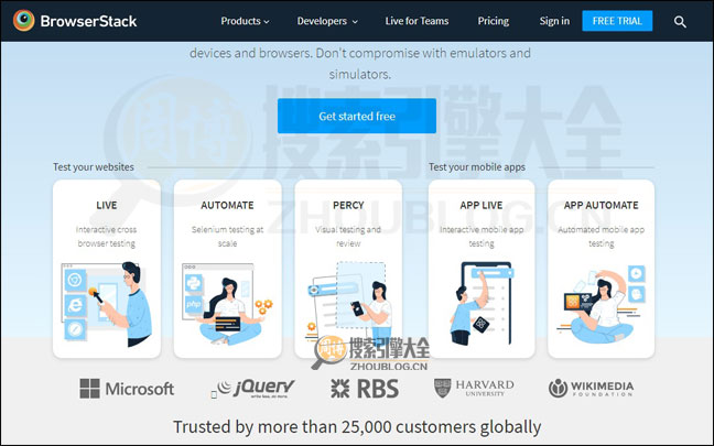 BrowserStack：网站浏览器兼容性测试工具【