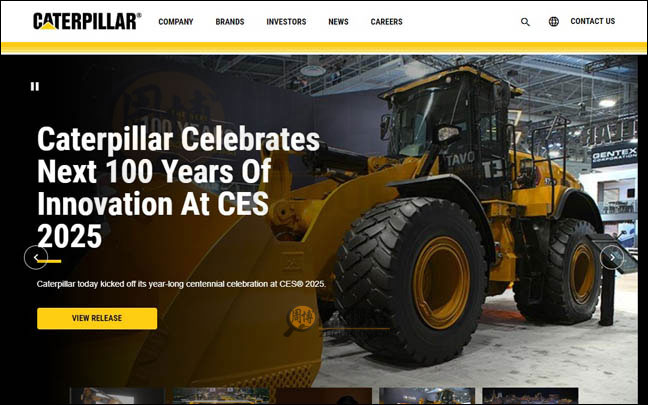 Caterpillar：美国卡特彼勒公司官网【美国