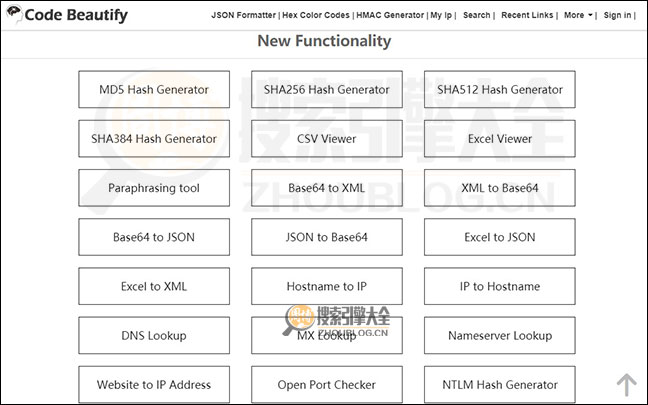 CodeBeautify首页缩略图2 CodeBeautify首页缩略图2