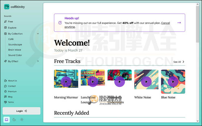 CoffiTivity首页缩略图