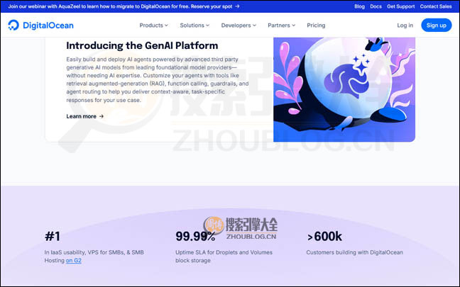 DigitalOcean首页缩略图2