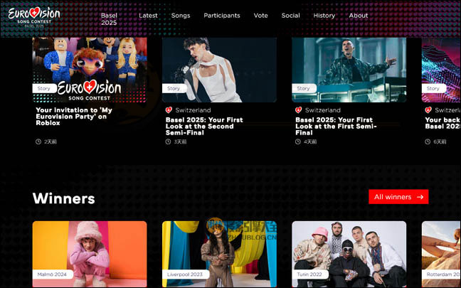 EuroVision首页缩略图2