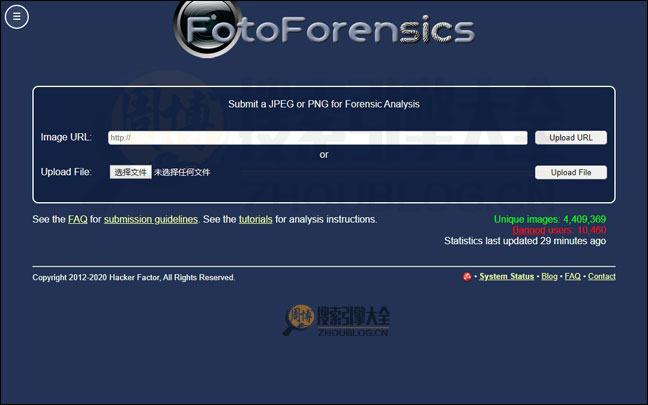 FotoForensics首页缩略图