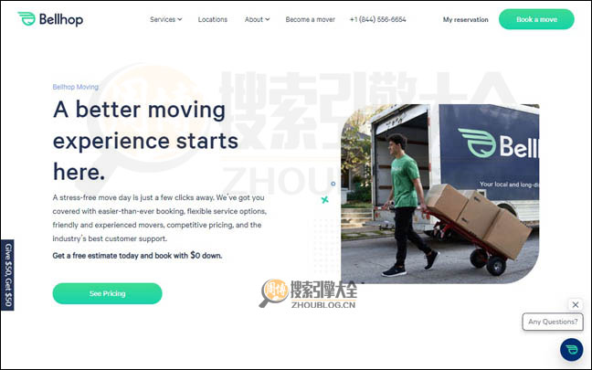BellHops：大学生短途搬家服务平台【美国