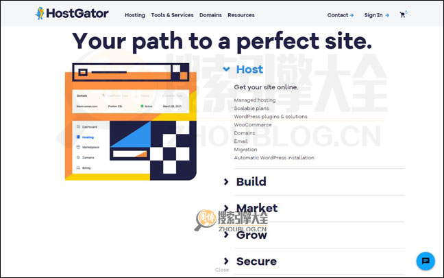 HostGator首页缩略图2