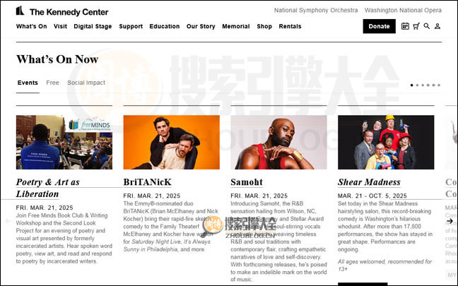 Kennedy Center首页缩略图