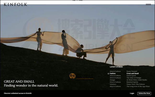 Kinfolk首页缩略图