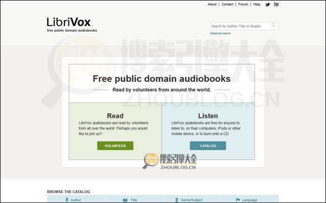 LibriVox：互联网免费有声书库分享社区【