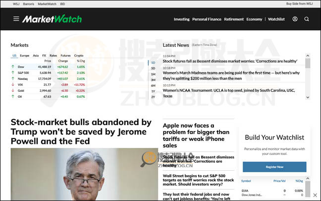 美国MarketWatch财经网