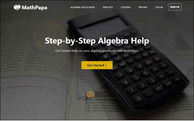 Mathpapa首页缩略图