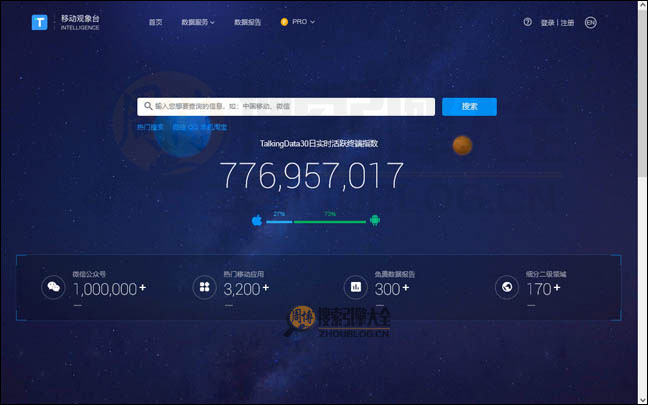 TalkingData首页缩略图
