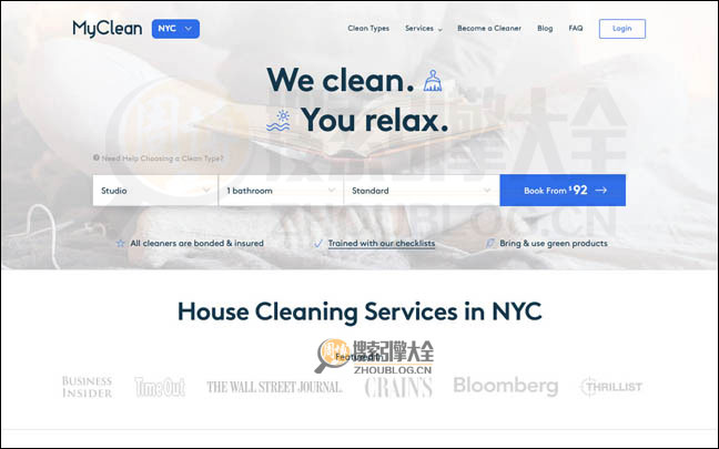 MyClean首页缩略图