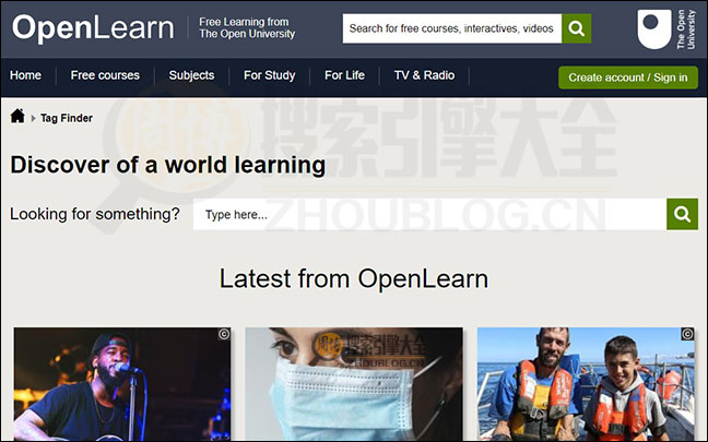 OpenLearn：英国大学联盟公开课【英国】