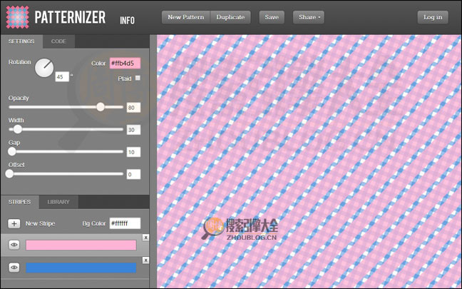 Patternizer：在线条纹图案生成工具【美国