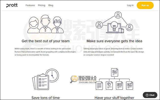 Prott首页缩略图
