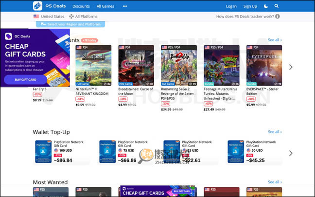 PS4游戏折扣优惠提醒应用首页缩略图